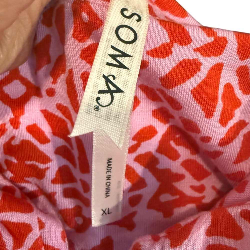 Soma Soft Jersey Bahia Maxi Bra Dress Sz XL Resortwear Boho Hidden Pocket Beach - Picture 2 of 7